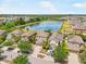 Aerial view highlighting homes near a tranquil lake and lush greenery, in a well-planned community at 2122 Richwood Pike Dr, Ruskin, FL 33570