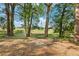 Backyard with a circular swing, a peaceful retreat for outdoor relaxation and entertainment at 27477 Old Trilby Rd, Brooksville, FL 34602