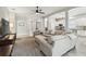 Bright living room with an open floor plan and comfortable furniture at 2919 Northfield Dr, Tarpon Springs, FL 34688