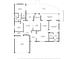 Detailed floor plan showcasing the layout of the house, including room dimensions and relationships at 3647 Scarlet Tanager Dr, Palm Harbor, FL 34683