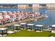 The rooftop deck at the Residences offers bayside water views, boat access, and relaxing cabanas at 400 150Th Ave # 506, Madeira Beach, FL 33708