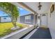 Charming front porch with a well-maintained landscape and attractive stone accents at 4124 Pine Dale Ct, Hernando Beach, FL 34607