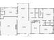 Detailed floor plan showcasing the layout of the home, including the kitchen, living room, and bedrooms at 8231 31St N Ter, St Petersburg, FL 33710