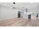Open-concept kitchen featuring modern appliances, a center island, and elegant finishes at 8231 31St N Ter, St Petersburg, FL 33710