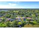 Beautiful aerial view of home on large lot, surrounded by lush trees and a tranquil lake at 9072 Baywood Park Dr, Seminole, FL 33777