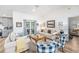 Comfortable living room featuring hardwood floors and stylish furnishings at 12317 Smokey Dr, Hudson, FL 34669