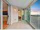 Spacious tiled balcony boasts glass doors and a scenic view of the community and beautiful sunset at 2625 Terra Ceia Bay Blvd # 406, Palmetto, FL 34221