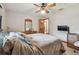 Inviting bedroom with ceiling fan, and neutral carpet at 2914 Timber Knoll Dr, Valrico, FL 33596