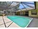 Beautiful screened-in pool with fountain and a spacious patio area with room for entertaining at 2914 Timber Knoll Dr, Valrico, FL 33596