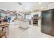 Well-equipped kitchen with center island and updated appliances offers style and functionality at 3168 Masters Dr, Clearwater, FL 33761