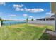 Spacious backyard featuring a lush green lawn and scenic lake view for outdoor enjoyment at 31779 Asbury Ave, Wesley Chapel, FL 33545
