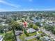 An aerial view of the property highlighting its proximity to the water at 5065 Shore Acres Ne Blvd, St Petersburg, FL 33703