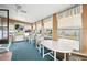 Bright sunroom filled with natural light, comfortable seating, and views of the outdoors at 5428 Joyce St, Zephyrhills, FL 33542