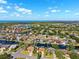 Picturesque aerial shot of waterfront community with canals, boat docks, and beautiful landscaping at 6104 Schooner Way, Tampa, FL 33615