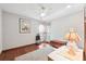 Spare bedroom with hardwood floors and soft natural light at 6104 Schooner Way, Tampa, FL 33615