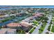 Stunning aerial view of a waterfront community with beautiful homes and canals at 6201 Marbella Blvd, Apollo Beach, FL 33572