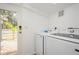 Practical laundry room with modern appliances and convenient access to the outdoors at 6225 76Th N Ave, Pinellas Park, FL 33781