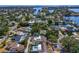Waterfront neighborhood showcasing beautiful homes, lush greenery, and serene waterways offering a picturesque aerial perspective at 843 37Th Ne Ave, St Petersburg, FL 33704