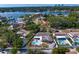 Waterfront community with backyard pools and views of downtown in the distance at 843 37Th Ne Ave, St Petersburg, FL 33704