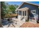 Comfortable backyard featuring a fire pit and hexagon tile patio at 930 23Rd N Ave, St Petersburg, FL 33704