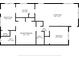 Detailed floor plan showcasing the layout of the home including bedrooms and living spaces at 10035 63Rd N Ave # 12, St Petersburg, FL 33708