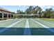 Enjoy community shuffleboard courts with shaded seating for relaxing while watching a match at 10035 63Rd N Ave # 12, St Petersburg, FL 33708