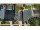 Aerial view of house featuring a spacious backyard and swimming pool at 10906 Kenbrook Dr, Riverview, FL 33578