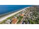 Breathtaking aerial view of beachfront property on the beach across from community at 1206 Gulf Blvd # C, Indian Rocks Beach, FL 33785