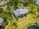Exterior home view features mature trees, lush lawns and a beautiful pond at 1400 Pine Glen Ln # B2, Tarpon Springs, FL 34688