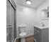 Bathroom featuring a glass door shower, modern vanity, and contemporary fixtures at 1700 Azalea Ct # B, Oldsmar, FL 34677