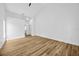 This bedroom is bright, spacious and has modern laminate flooring at 18238 Clear Lake Dr, Lutz, FL 33548