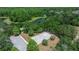 Aerial view of community basketball court surrounded by lush trees at 19505 Morden Blush Dr, Lutz, FL 33558