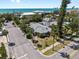 Beautiful aerial view showcasing the home's proximity to the beach and charming neighborhood at 2700 Pass A Grille Way, St Pete Beach, FL 33706