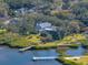 Beautiful waterfront home with a private dock and lush green backyard, offering serene water views at 3484 Shore Dr, Safety Harbor, FL 34695