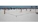 Beach volleyball with pier and the beach in the distance at 600 Bayway Blvd # 304, Clearwater, FL 33767