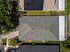Aerial view of the roof of a home with solar panels and well-maintained landscaping at 6018 Gannetdale Dr, Lithia, FL 33547