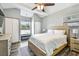 Bright bedroom features a large window with a bench seat at 6207 Gulfport S Blvd, Gulfport, FL 33707