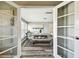 Dining room featuring french doors and a table with bench seating at 6207 Gulfport S Blvd, Gulfport, FL 33707