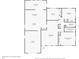 Detailed floor plan showcasing the layout with kitchen, bedrooms, living spaces, and garage at 6333 Aberdeen Ave, New Port Richey, FL 34653