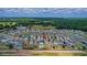 Wide aerial shot of the neighborhood, displaying the house location within the community at 6648 Seaway Dr, Brooksville, FL 34604