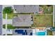 Bird's eye view of the house, showcasing the roof, driveway, and backyard at 6648 Seaway Dr, Brooksville, FL 34604