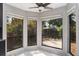 Breakfast nook with three windows looking out onto a patio at 740 Crystal Dr, Palm Harbor, FL 34683