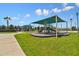 A community playground with green spaces, a covered play structure and lots of room to play at 8105 Bilston Village Ln, Gibsonton, FL 33534