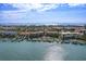 Lovely aerial of waterfront residences with docks and easy access to the tranquil bay at 936 Pinellas Bayway S # T-5, Tierra Verde, FL 33715