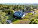 Beautiful aerial view of a home with lush landscaping and a private pool at 10101 Bryant Rd, Lithia, FL 33547