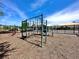 Safe and fun community playground with modern equipment set on a mulch surface, ideal for children at 105 Blue Alice Spring Ct, Ruskin, FL 33570