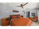 Modern bedroom with a ceiling fan and stylish decor at 222 N Clearview Ave, Tampa, FL 33609