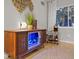 Unique entertainment center featuring a vintage television repurposed as a bar at 222 N Clearview Ave, Tampa, FL 33609