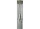 Shower head in use in bathroom with grey plank walls at 222 N Clearview Ave, Tampa, FL 33609