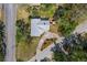 Overhead view of a well-maintained home with a gray roof, surrounded by trees and landscaping at 300 22Nd S Ave, St Petersburg, FL 33705